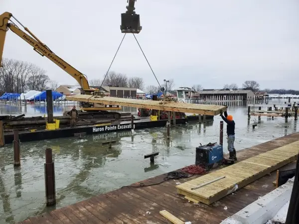 Dock Construction - Huron Pointe Excavating Is the Best